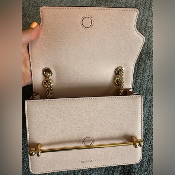 Strathberry East West Mini in Soft Pink - Picture 7 of 10